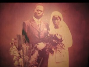 Obafemi Awolowo and HID Awolowo on their wedding day