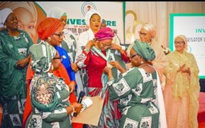 Oluremi Tinubu being decorated