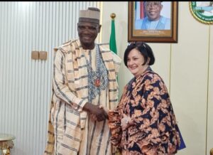Gov. Sule with Amb. Samuela Isopi