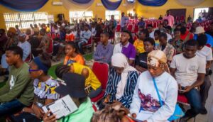 A cross section of Tai Solarin University of Education Students at the event.jpg