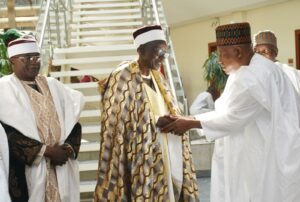 VP Shettima played host to a traditional ruler from Mangu in Plateau State, the Mishkahan Mwaghavul, HRH John Hirse