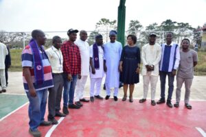 FUTA’s Basketball and Volleyball Courts renovated by Dr. Olaitan Adesomoju