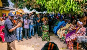 Governor Oyebanji during his condolence visit to the affected communities