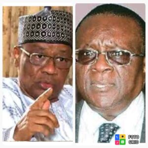 Ibrahim Babangida, left, and Gani Fawehinmi