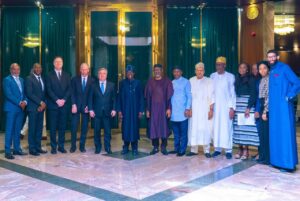 President Tinubu received a delegation from the Chevron Corporation, led by Mr. Clay Neff, President of Chevron International Exploration and Production