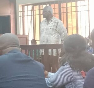 The accused Ernest Bai Koroma in the docked