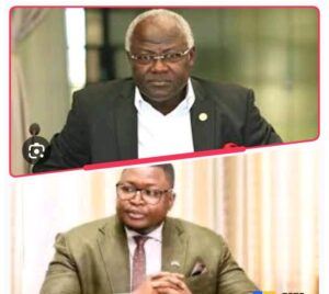 Former President Koroma and Minister of Foreign Affairs, Timothy Kanba,