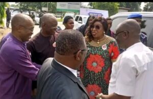 Professor Mrs Ngozi Odu, Deputy Governor of Rivers State who represented Governor Siminalayi Fubara the 2024 Civil Servants Thanksgiving Dedication Service at the State Secretariat