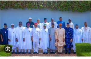 Tinubu receives APC Governors in Abuja