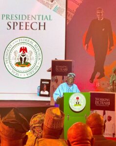 President Tinubu delivering his address