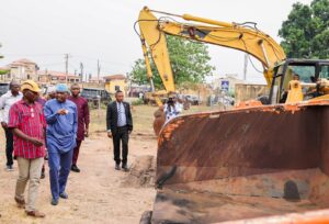 Governor Oyebanji during his inspection tour of the facilities and equipment of the Bureau of Public Works