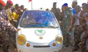 One of the tricycles being test-run by Governor Namadi