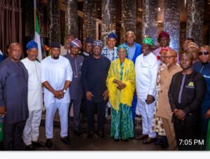 Nigeria's First Lady in a group photograph with NIDO, SL members