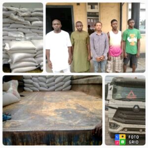The Eastern Port Police Command confirmed the arrest of 5 suspects in connection with the diversion of bags of wheat belonging to the United Nations World Food Programme