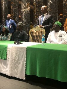The audience, including membes of NIDO, Sierra Leone Chapter listening to Nigeria's First Lady, Oluremi Tinubu when she was delivering her speech