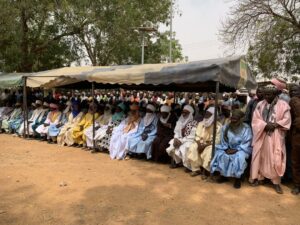 A section of community leaders during the stakeholders meeting in Makoda Local Government Area convoked to find lasting solution to the 40-year farmers/herders clash in Makoda community