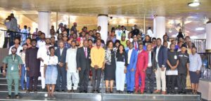 A group photograph after the event