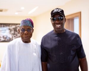 Former President Obasanjo, left, and Governor Obaseki.jpg