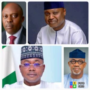 From top left, Governors Fubara, Oyebanji, Abiodun and Ododo