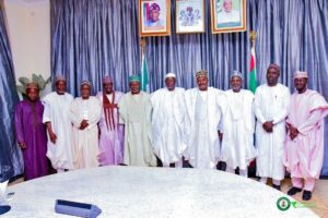 Governor Namadi in a group photograph with members of the committee