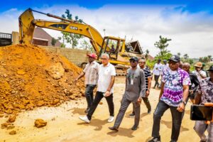 Governor Oyebanji of Ekiti during his inspection of road projects across the state