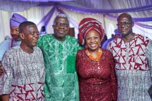 L-R Dr Wale Okediran, Prof. Niyi Osundsre, Lola Shoneyin, Reuben Abati