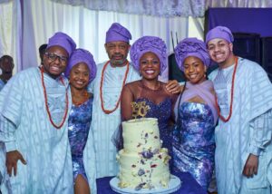 Lola Shoneyin and her immediate family