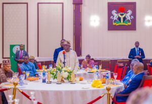at a Ramadan dinner with members of the Federal judiciary led by the Chief Justice of Nigeria (CJN), Justice Olukayode Ariwoola