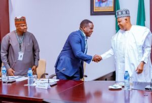 VP Shettima with the delegation of the consortium of mid-sized agriculture companies