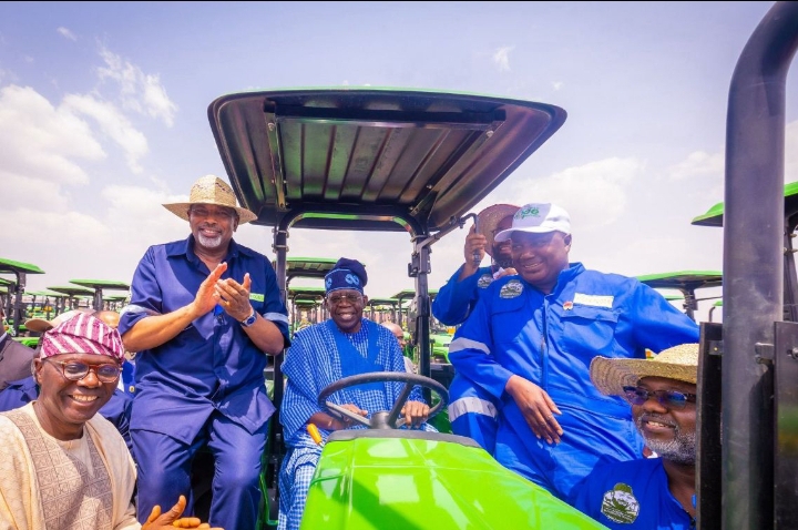 President Tinubu inaugurates agricultural machinery in Niger - - Vimarsana News