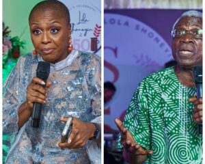 Lola Shoneyin and Prof. Osundare