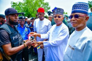 Governor Ododo at the flag off of the initiative at the government house in Lokoja