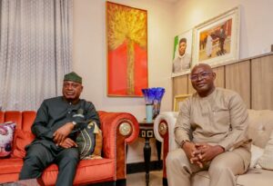 Governor Oyebanji, left, amd General Olonisakin