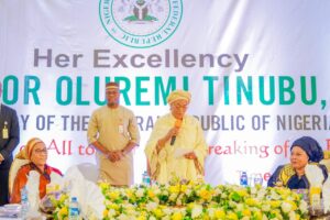 The First Lady, Oluremi Tinubuduring Iftal (breaking of Ramadan fast) she organised for federal legislatures, former first ladies, governors wives and others.