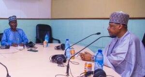 Minister Idris as a guest of the popular Hausa audience participatory programme of Radio Nigeria Kaduna