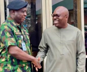 Chief Naval Staff, Vice Admiral Ogalla and Governor Siminalayi Fubara,Rivers State