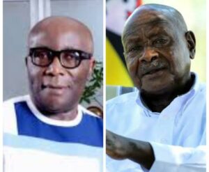 President Yoweri Museveni of Uganda, right, and Dr Chidi Amuta