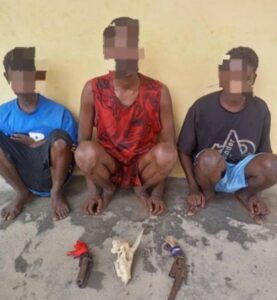 The suspected kidnappers