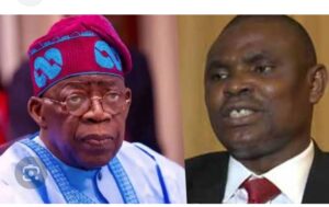 President Bola Tinubu and Jim Obazee