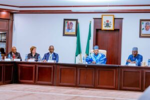 VP Shettima recived a delegation from the Commonwealth Enterprise Investment Council (CWEIC) led by its CEO, Rosie Glazerbrook