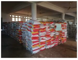 Food for distribution in Edo