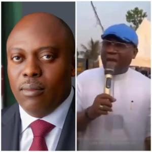 Governor Siminalayi Fubara of Rivers and Samuel Nwanosike, Chairman of Ikwerre local government area.