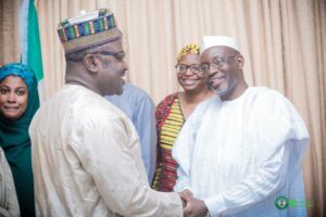 Governor Umar Namadi, right, and Mr. Olusegun Olutoya