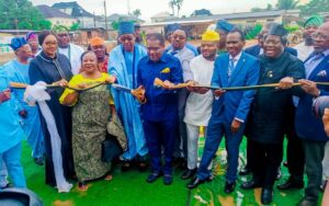 The groundbreaking ceremony marking the beginning of construction of Ikeja Luxury Apartments,