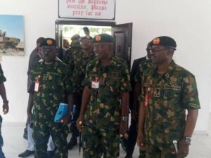Lt Gen Lagbaja during the visit