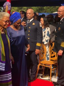 Madam Sirleaf arriving the inauguration of President Boakai2