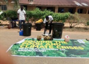 Experts training farmers on production of organic manure