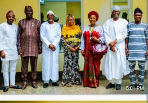 Secretary to the State Government, Dr (Mrs) Habibat Adubiaro and the architects