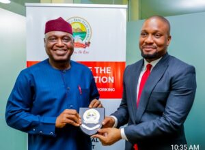 Governor Oyebanji during an intervention programme organised in support of MSMEs by the Small and Medium Enterprises Development Agency of Nigeria
