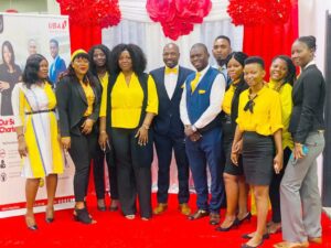 UBA Staff, Sierra Leone, exuding happiness
